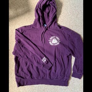 Mens Graphic Hoodie H&M Divided Size XL Purple